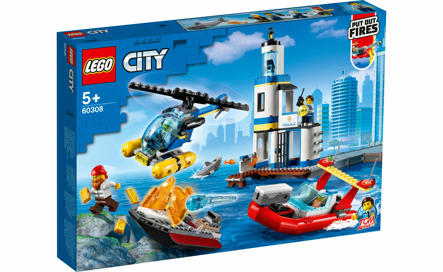 [飛米樂高積木磚賣店] LEGO 60308 City-海岸警察和消防隊