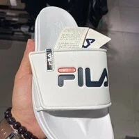[S] FILA SLIK TENDER VELCRO SLIDE,WHITE, 1SM00556-100 (SFL86)