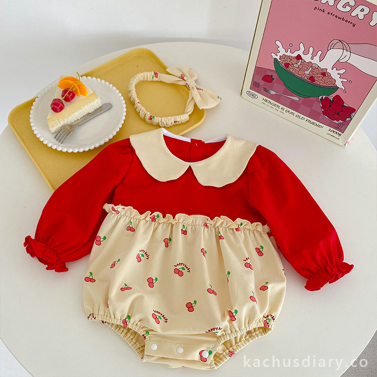 baby cherry bodysuit