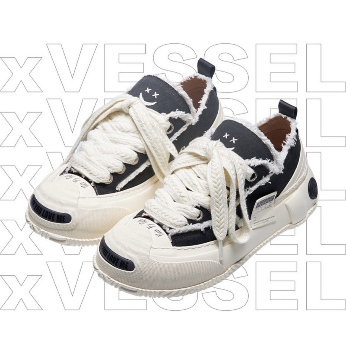 xVESSEL G.O.P 2.0 Marshmallow Lows Classic "Black" 經典 黑白 吳建豪 棉花糖2.0