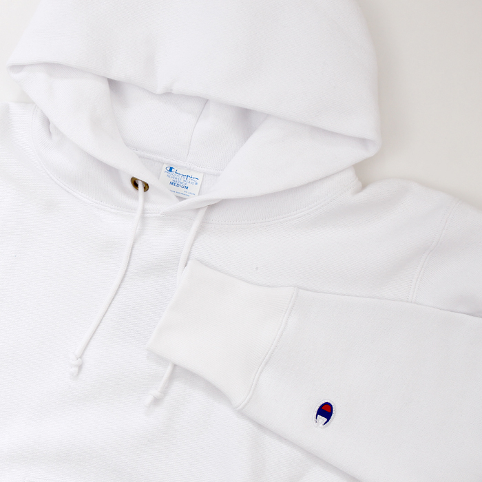 男款-REVERSE WEAVE®系列 11.5oz連帽衛衣-白色 （C3-W102-010）