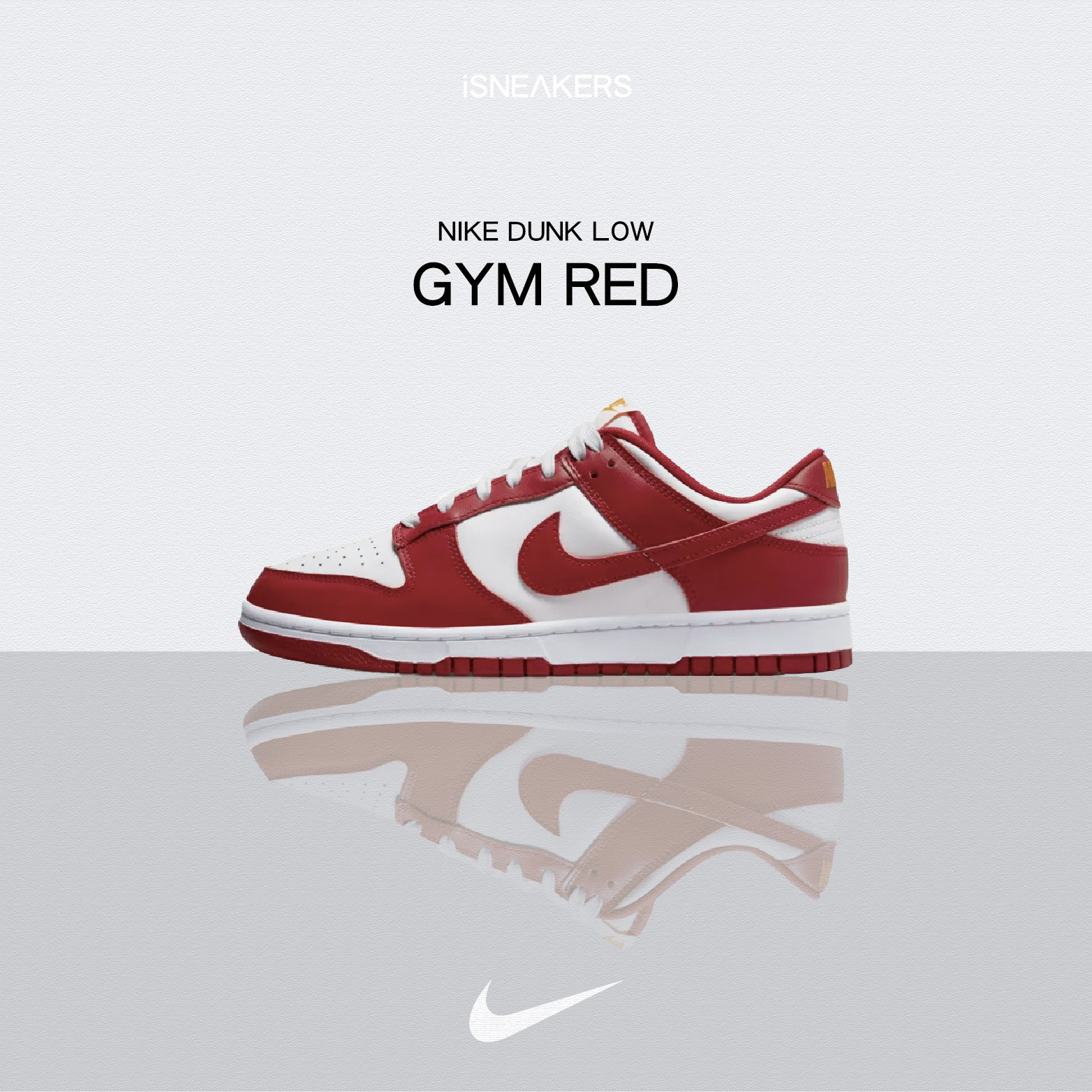 ISNEAKERS｜Nike Dunk Low Retro "Gym Red" 大學紅 DD1391-602