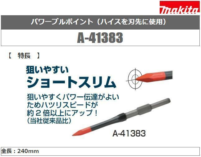 ＊中崙五金【附發票】( 日本製 ) 牧田 強化型尖鑿 17mm*長240mm A-41383 適:0810T H41