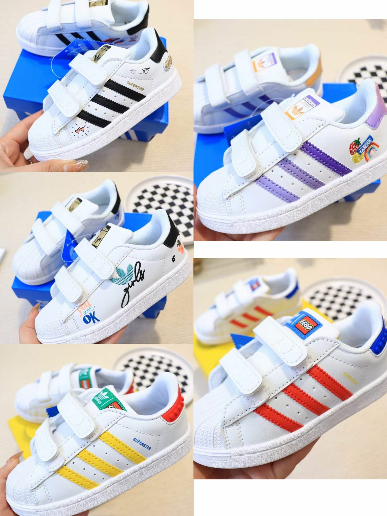 AD刺繡系列貝殼頭童鞋 -2203145