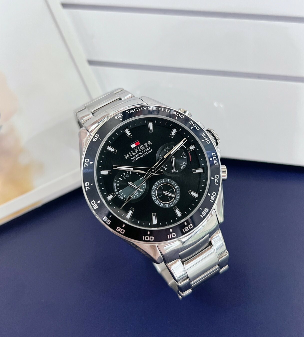 【Tommy Hilfiger】時尚休閒不鏽鋼男錶 1791967 46mm 現代鐘錶