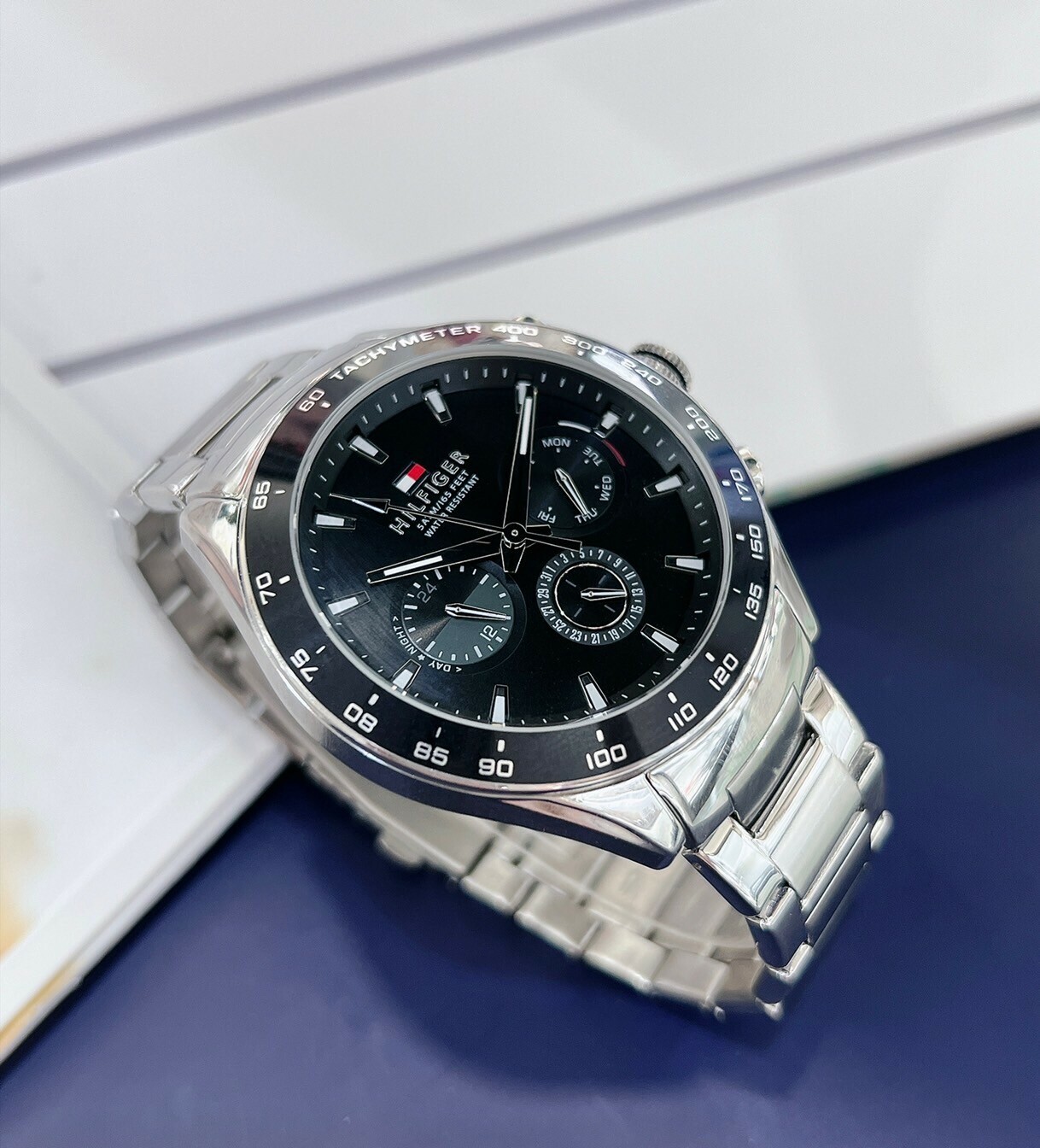 【Tommy Hilfiger】時尚休閒不鏽鋼男錶 1791967 46mm 現代鐘錶