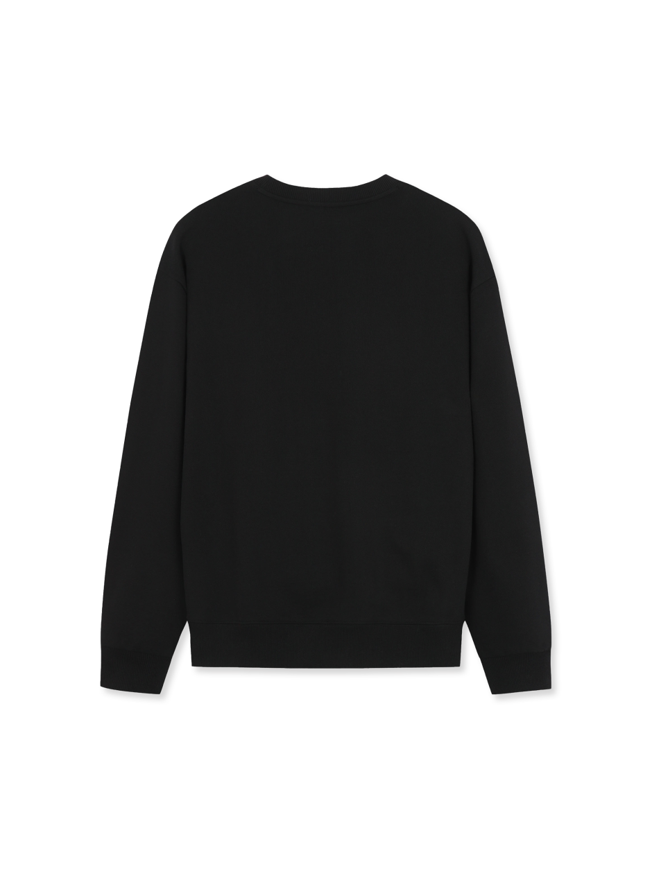 Discovery Decker Man 滑板彩色圖騰 長袖  大學T 黑色