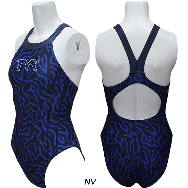 💥日本直送】TYR レディース 競泳水着 練習用 ワンピース MAXBACK POWER FIT MZEB