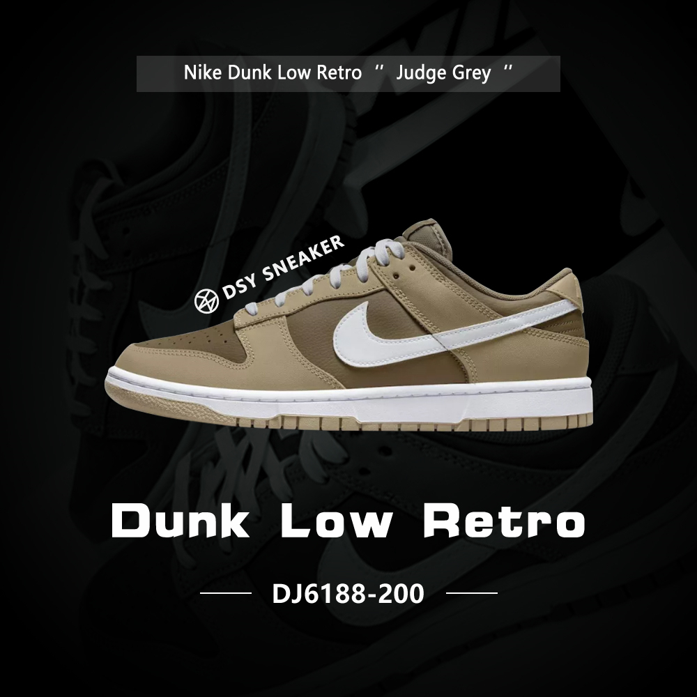 現貨Nike Dunk Low 摩卡棕色棕卡其經典低筒運動休閒鞋男鞋DJ6188-200