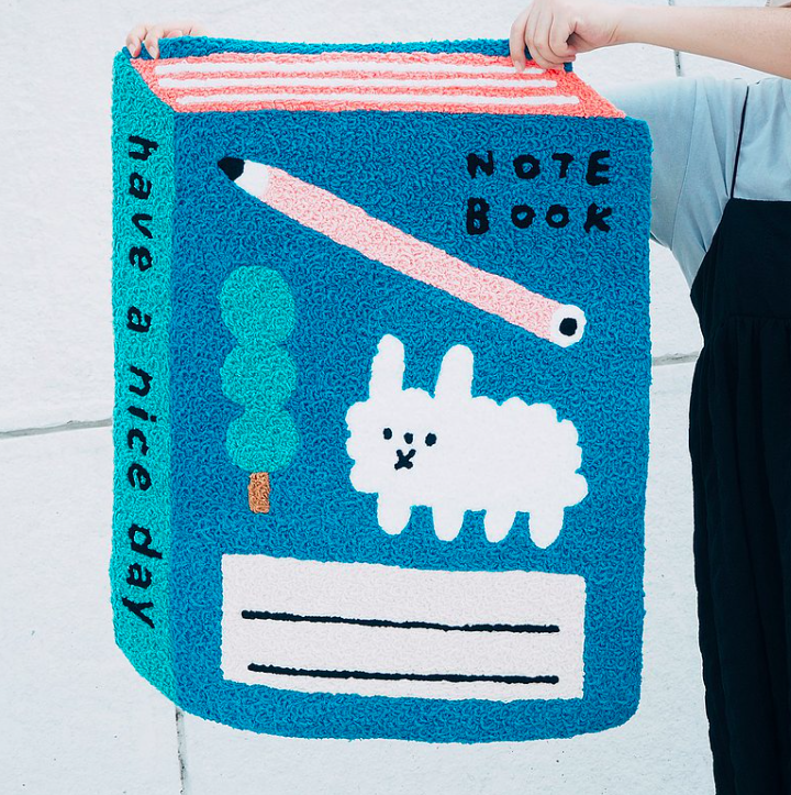 狗狗雲筆記本 地墊 地毯｜右手超人