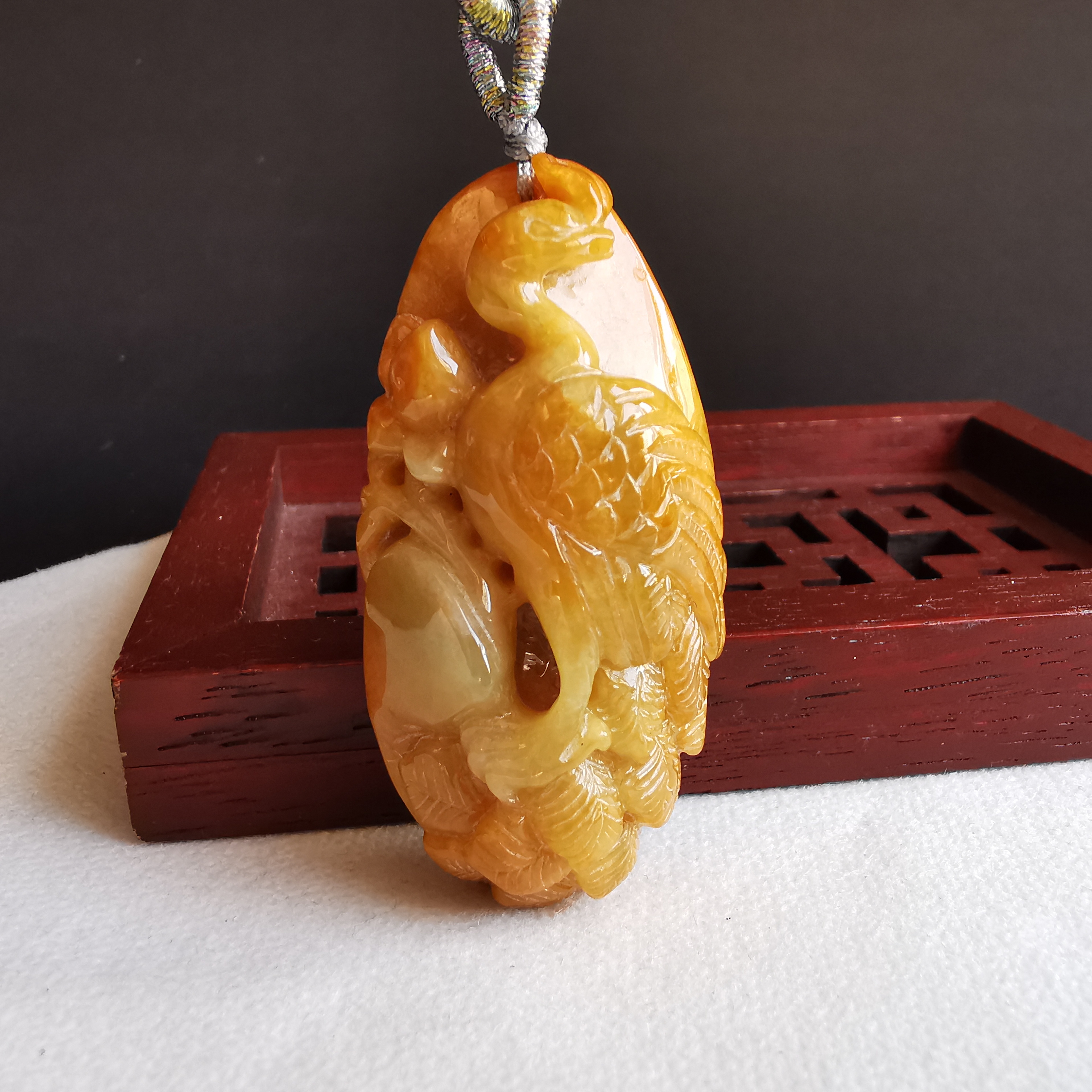 黃翡鳳凰來儀, 天然翡翠A玉, 緬甸玉, Jade, Jadeite