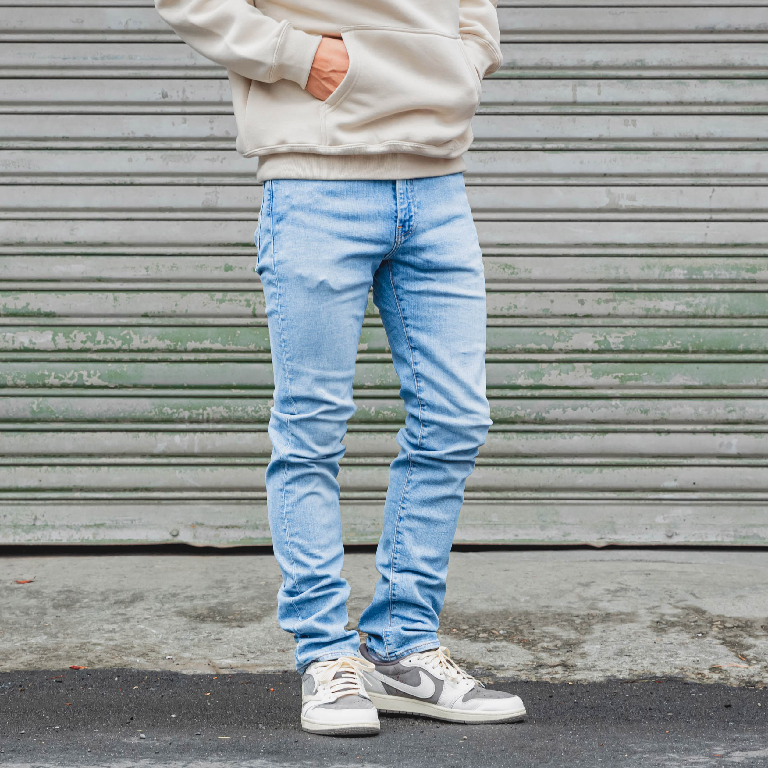 Levis 510 「1086淺藍」超窄版 牛仔長褲 牛仔褲【LVS5101086】