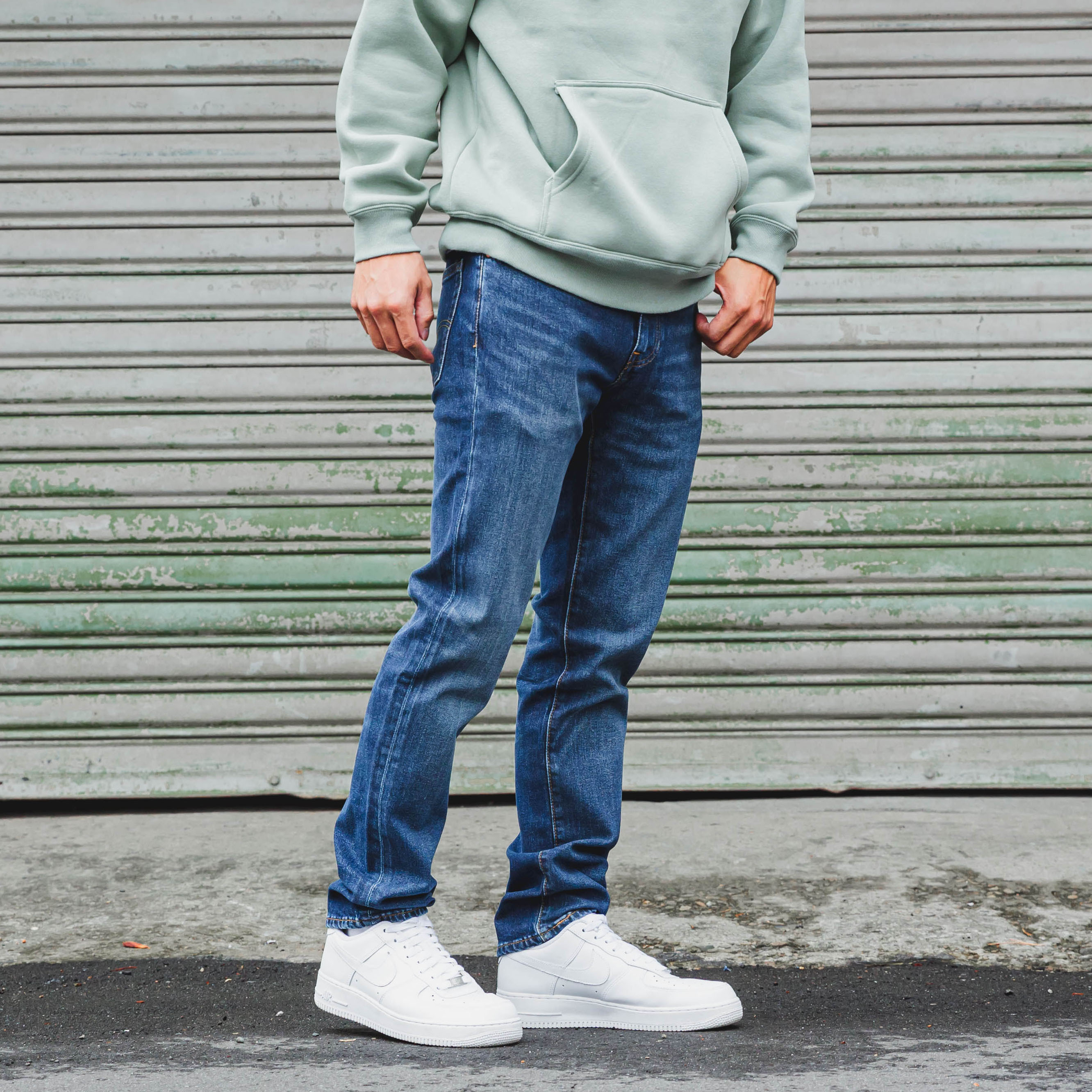 Levis 511 「4580中藍刷白」窄版 小直筒 牛仔長褲 牛仔褲【LVS5114580】