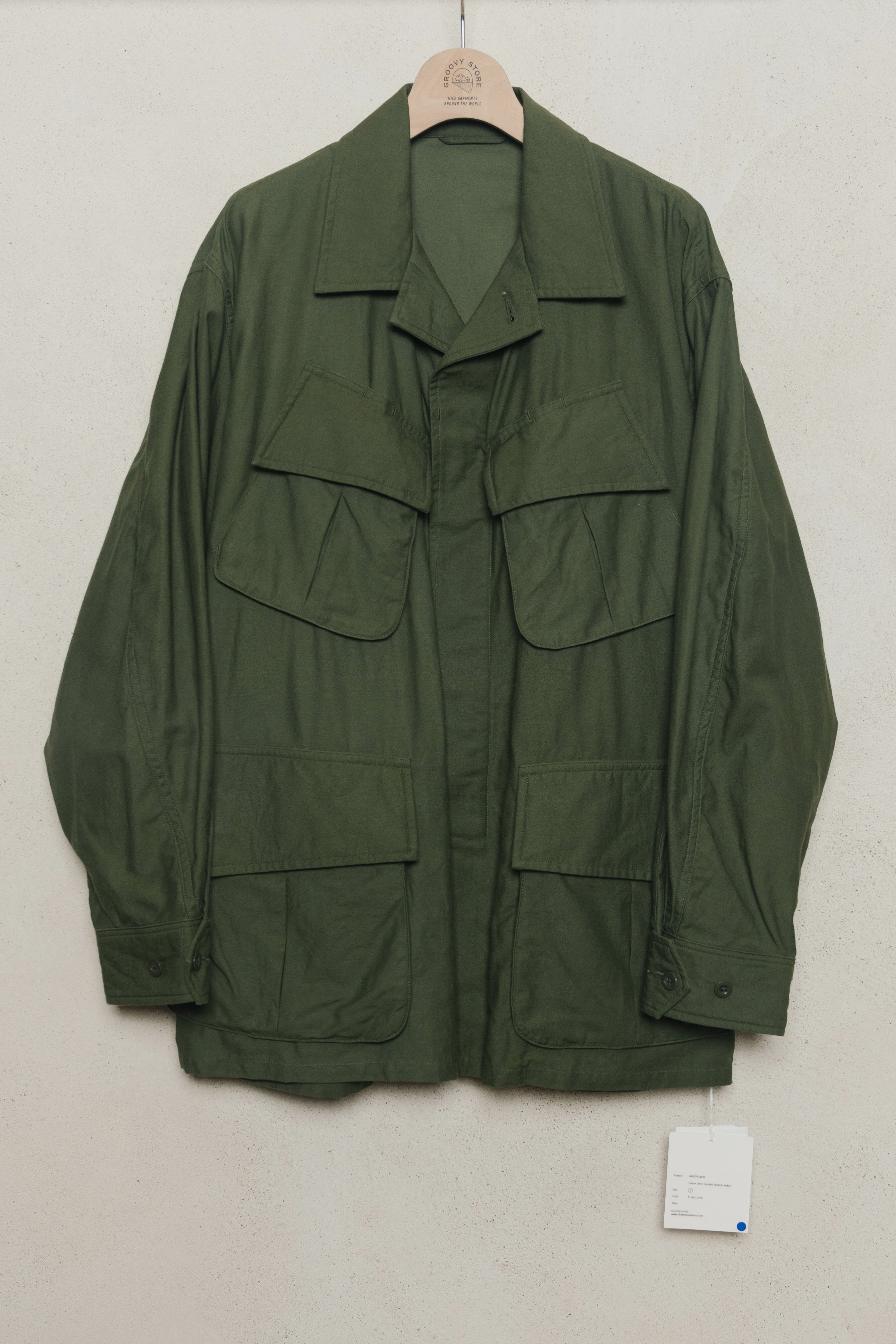 blurhmsROOTSTOCK COTTON LINEN COMBAT TROPICAL JACKET