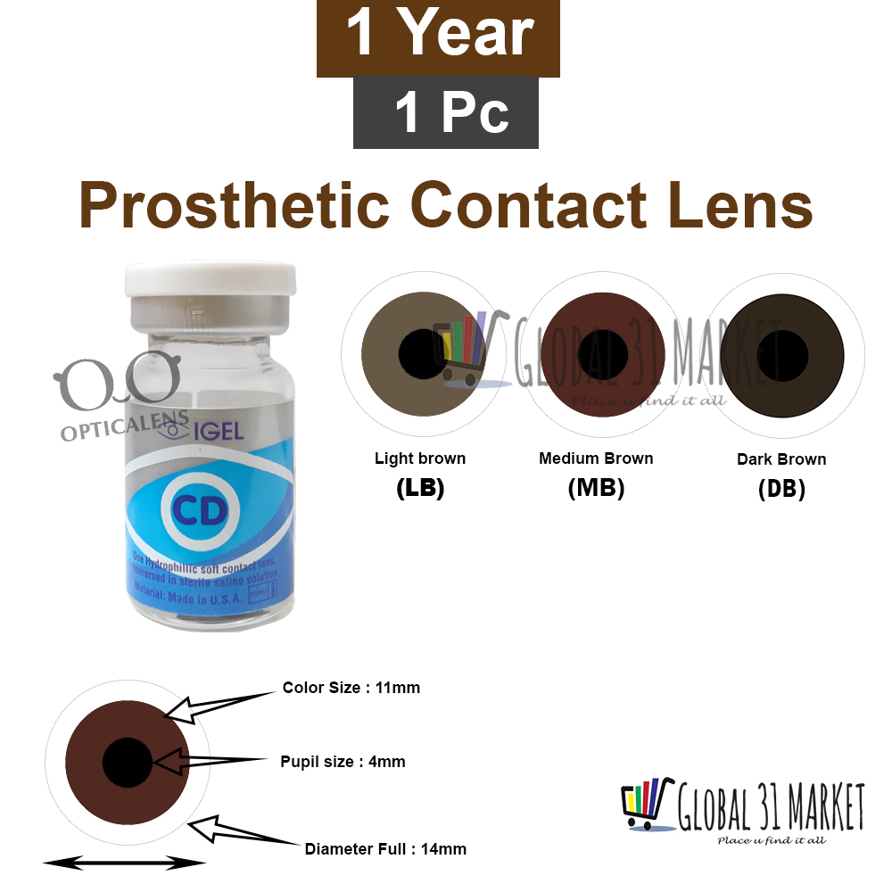 IGEL CD38 Prosthetic Color contact lens 1 pc/Vial