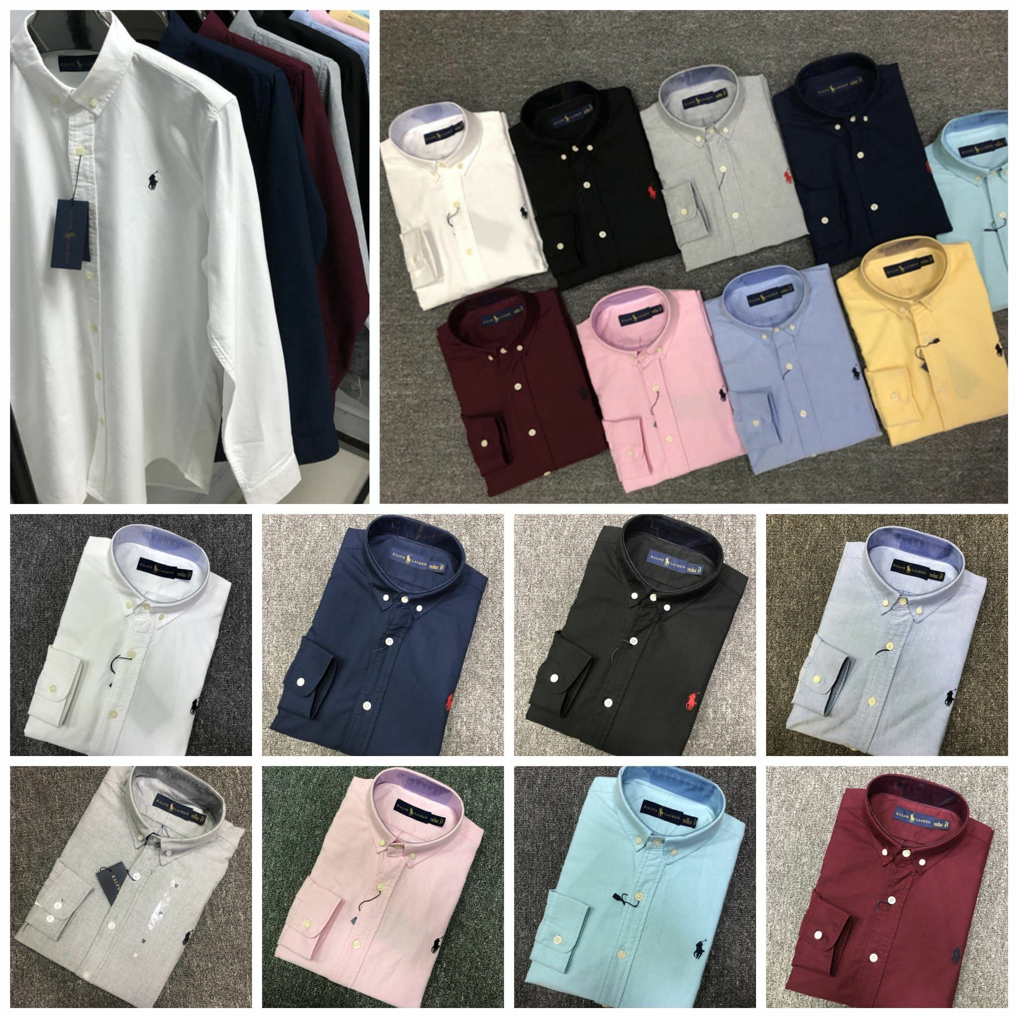 經典款 Polo男裝牛津布長䄂襯衫-2203179