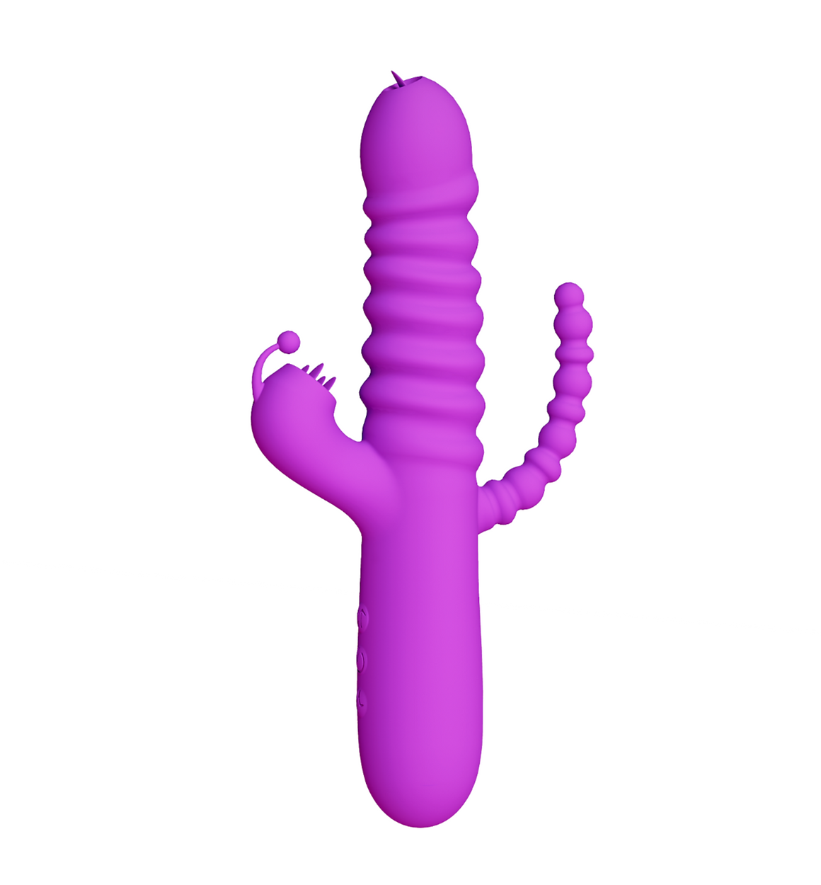 〔獨家 : 三敏感點同步高潮〕PureJoy 三合一 舌舔極緻 震動拉珠捧