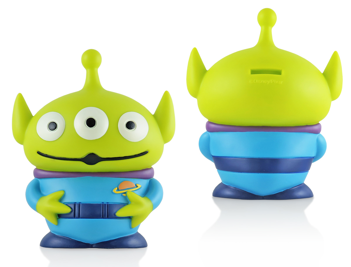 台灣直送|Disney 迪士尼 |立體造型錢罌|三眼仔 Alien |香港迪士尼官方授權|