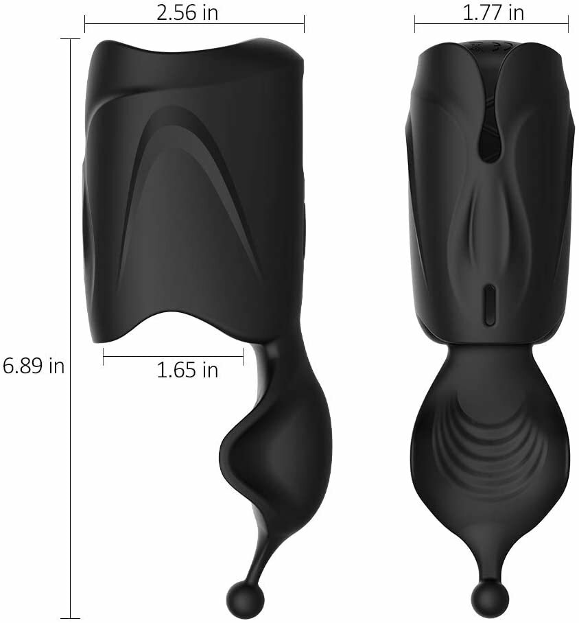 〔多種玩法〕PureJoy 雙震動陰莖套