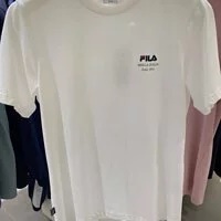 [S] FILA SMALL LINEAR 2 SHORT SLEEVE T-SHIRT,OFF WHITE, FS2RSE2113X-OWH (SFL108)