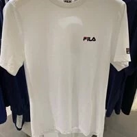 [S] FILA SMALL LINEAR SHORT SLEEVE T-SHIRT,WHITE, FS2RSE2111X-WHI (SFL112)