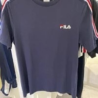 [S] FILA COLOR TAPE SHORT SLEEVE T-SHIRT,INK NAVY, FS2RSE2128X-INA (SFL115)
