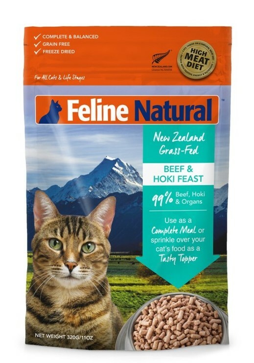 F9 Feline Natural 牛肉及藍尖尾鱈魚盛宴貓糧 - 320 克