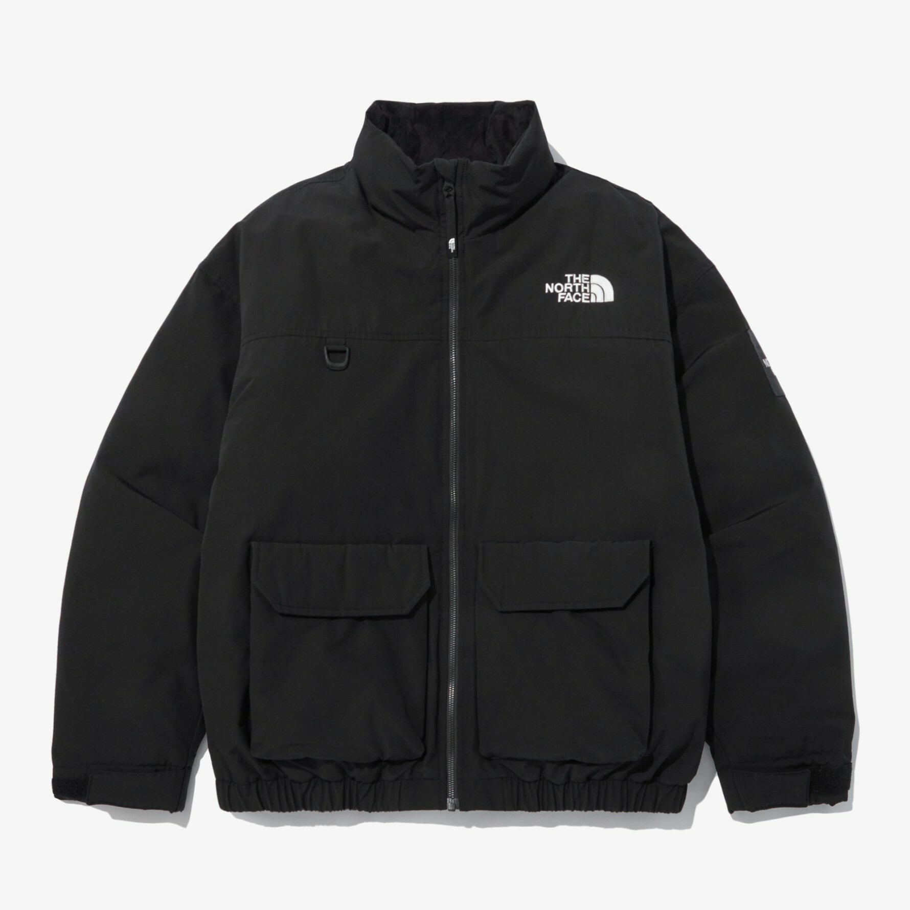 THE NORTH FACE 白標 NEILTON DOWN 立領 大口袋 外套 黑 NJ1DN55J