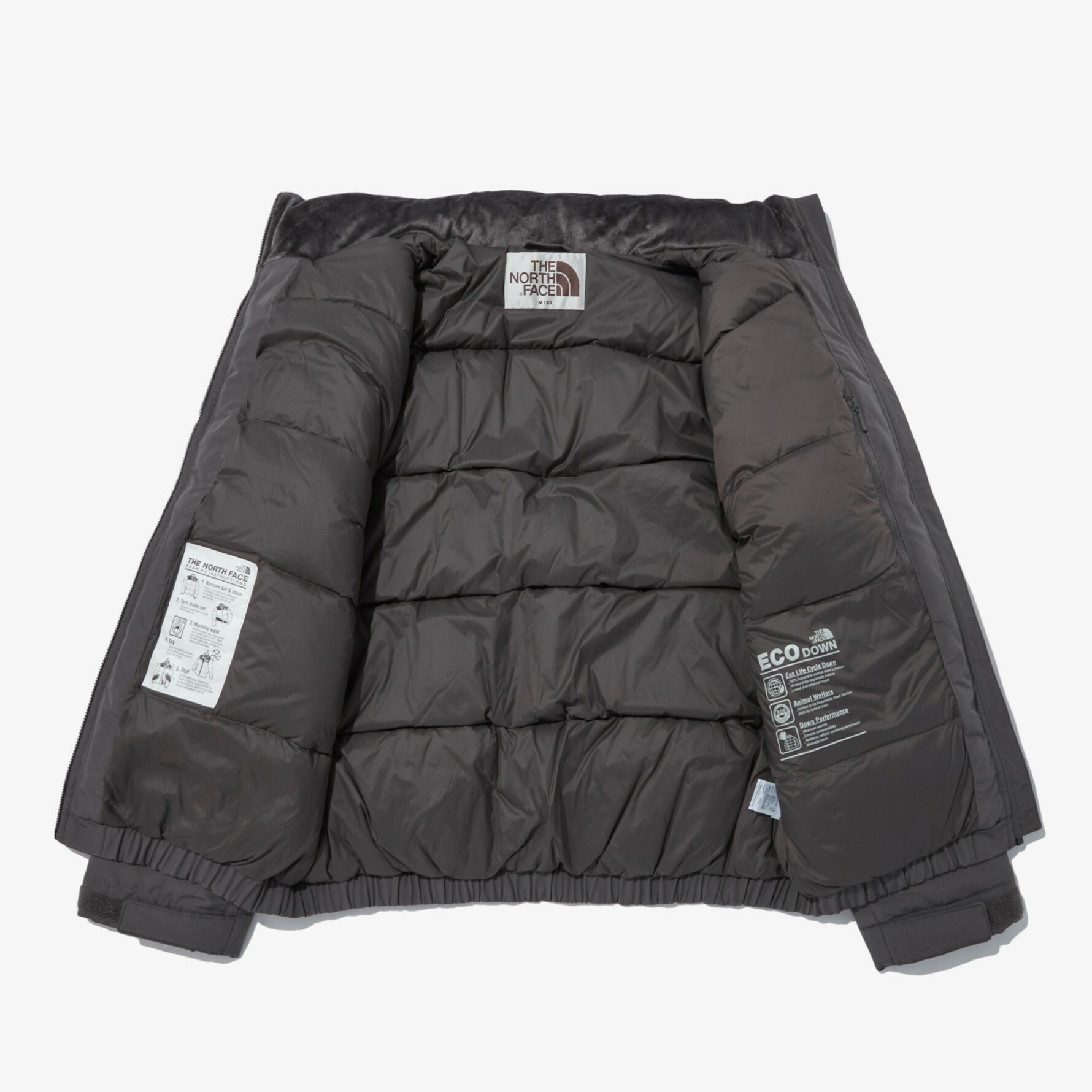 THE NORTH FACE 白標NEILTON DOWN 立領大口袋外套灰NJ1DN55K