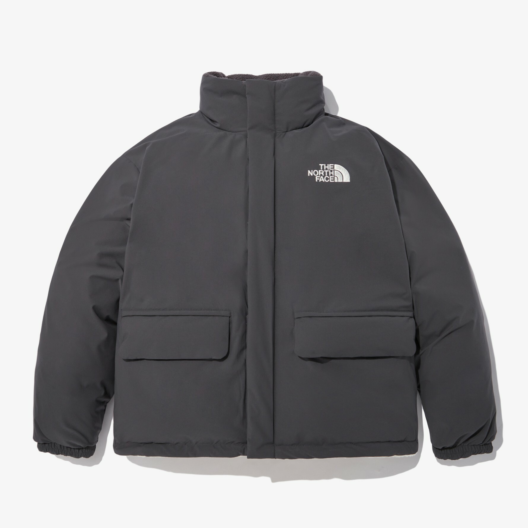 THE NORTH FACE 白標ROSCOE RVS HYBRID 雙面羽絨外套灰白NJ1DN60L