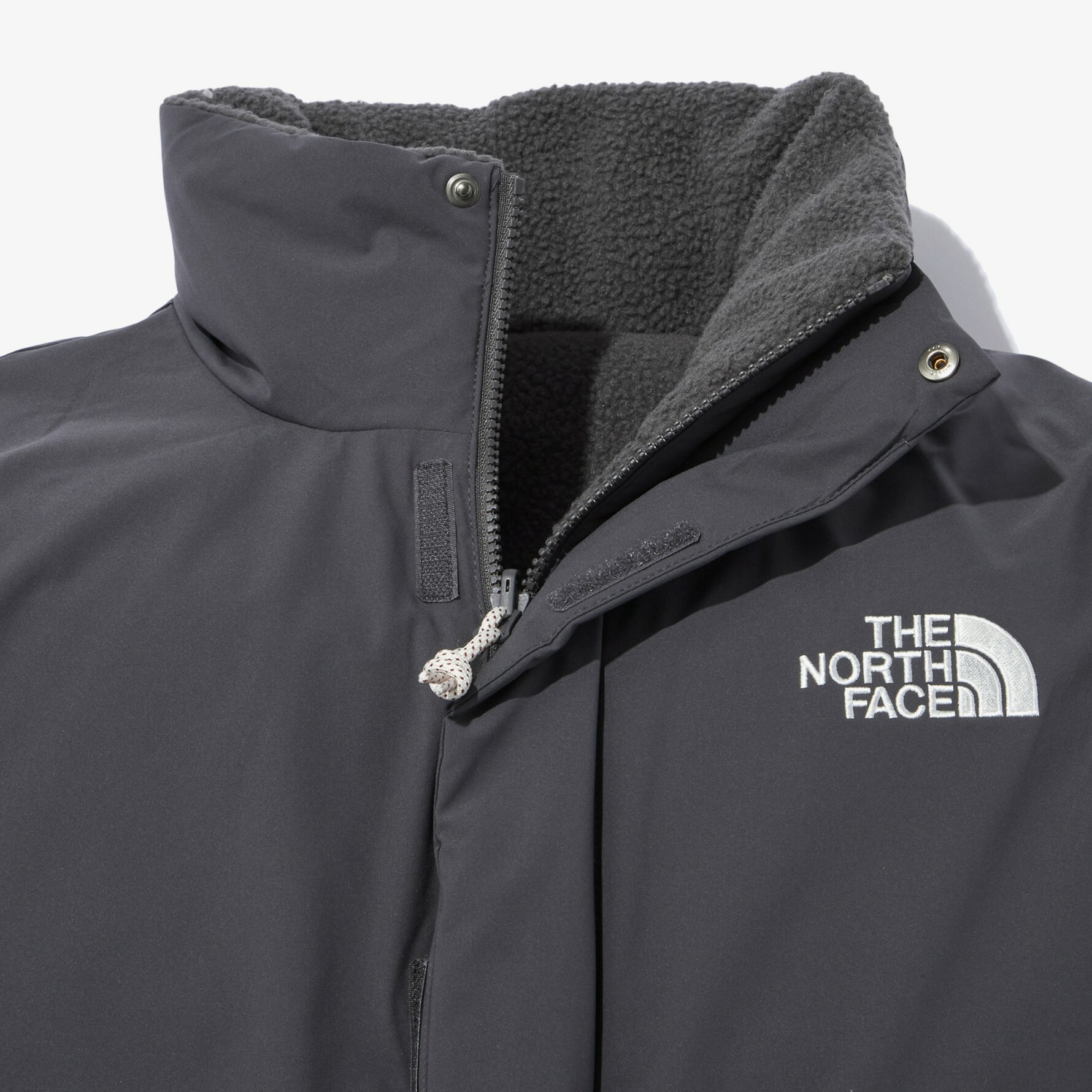 THE NORTH FACE 白標ROSCOE RVS HYBRID 雙面羽絨外套灰白NJ1DN60L