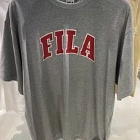 [S] FILA VARSITY LOGO SHORT SLEEVE T-SHIRT, LIGHT MELANGE, FS2RSD2105X-LML (SFL128)