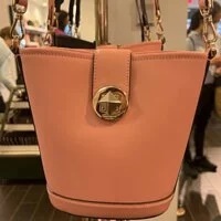 [S] KATE SPADE K8103 MINI BUCKET SMOOTH LEATHER,DONUT PINK, 196021117060 (SKS230)
