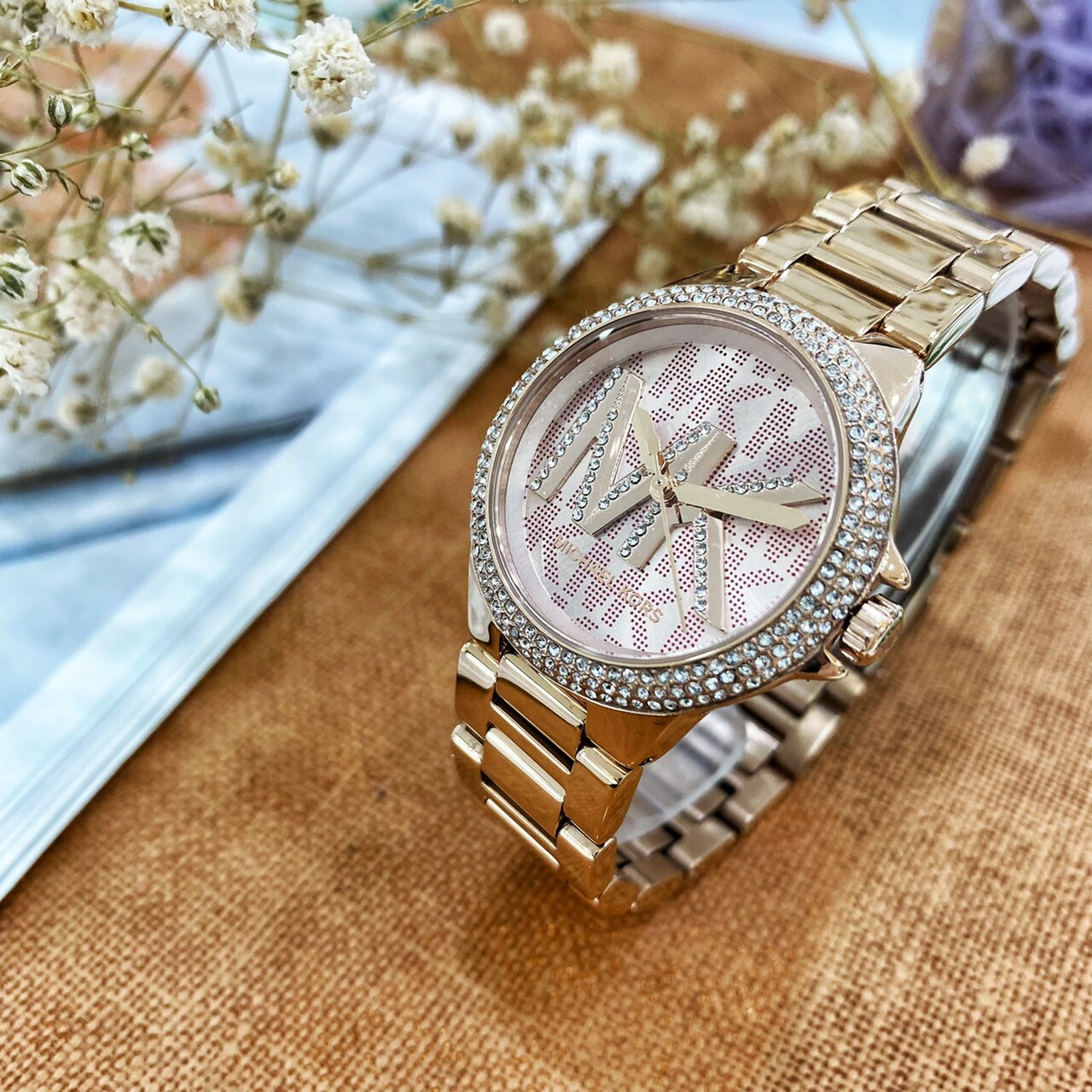 【MICHAEL KORS】璀璨晶亮時尚腕錶 MK7197 33mm 現代鐘錶