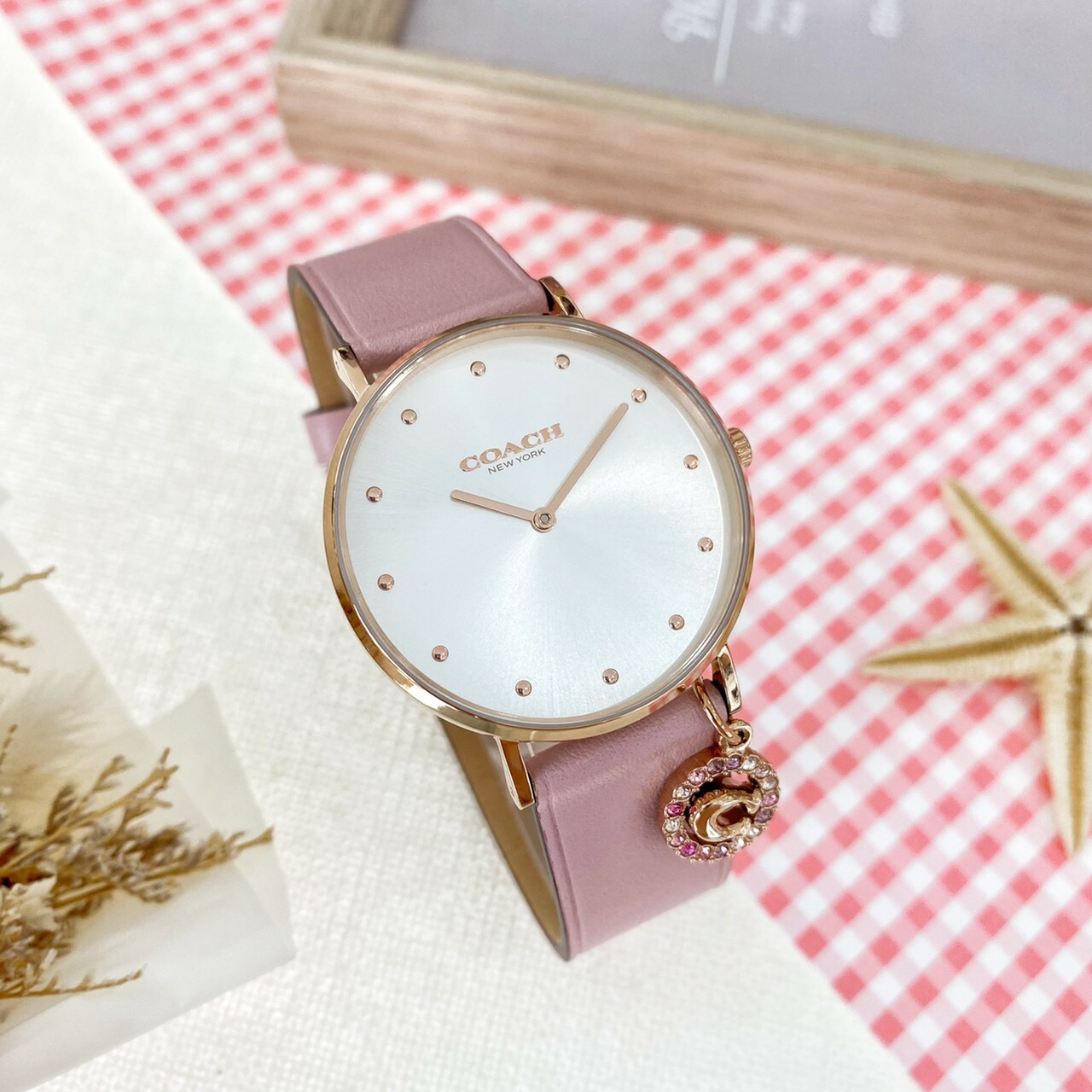 【COACH】Perry奧地利水晶女錶 CO14503884 36mm 現代鐘錶