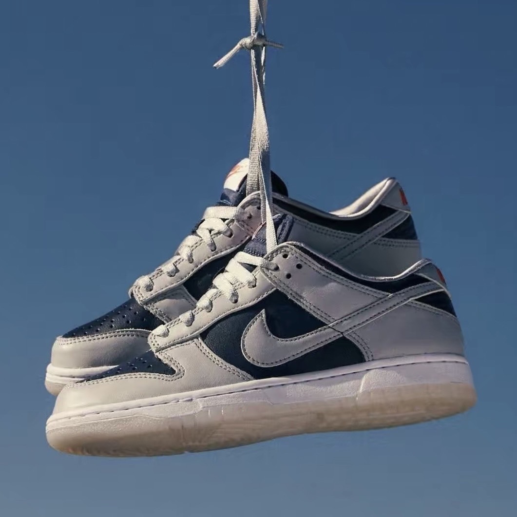 Nike Dunk Low "College Navy" 灰藍 海軍藍 果凍底 女款