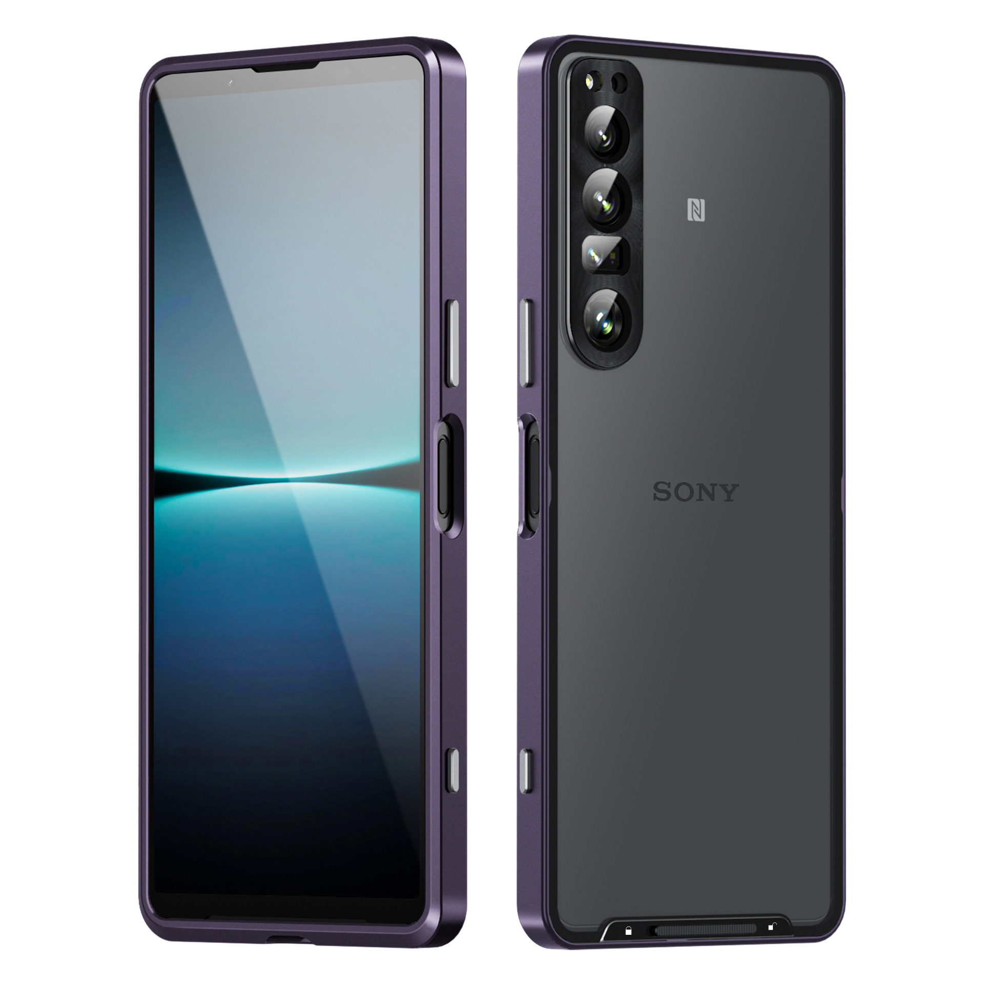 鋼盾 SONY Xperia1 IV/10IV 【金屬邊框磨砂殼】4K鏡頭全包＋鋁合金邊框＋磨砂防髒背板