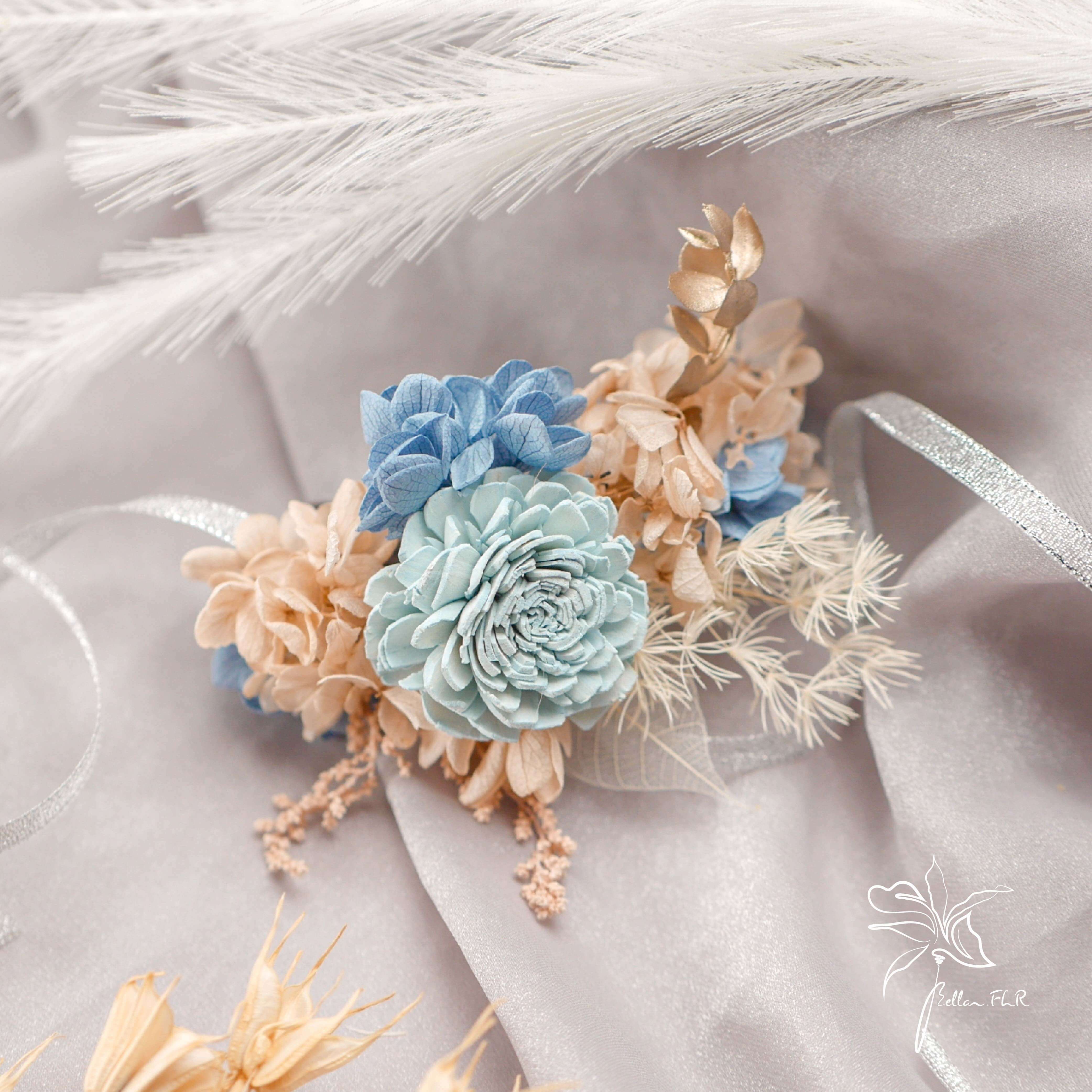 【琉璃色天空】乾燥手腕花