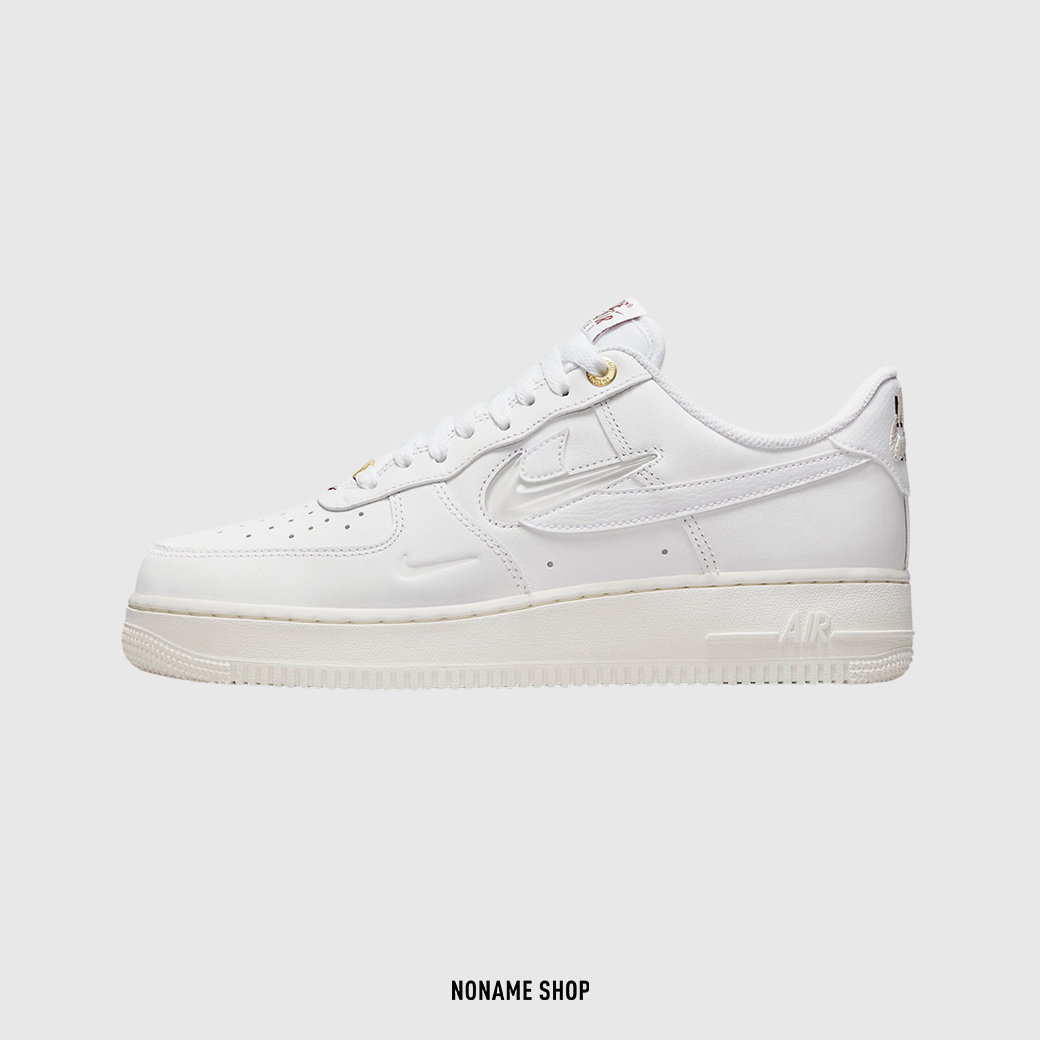 NIKE AIR FORCE 1 AF1 三勾40週年奶油底白金鐵牌