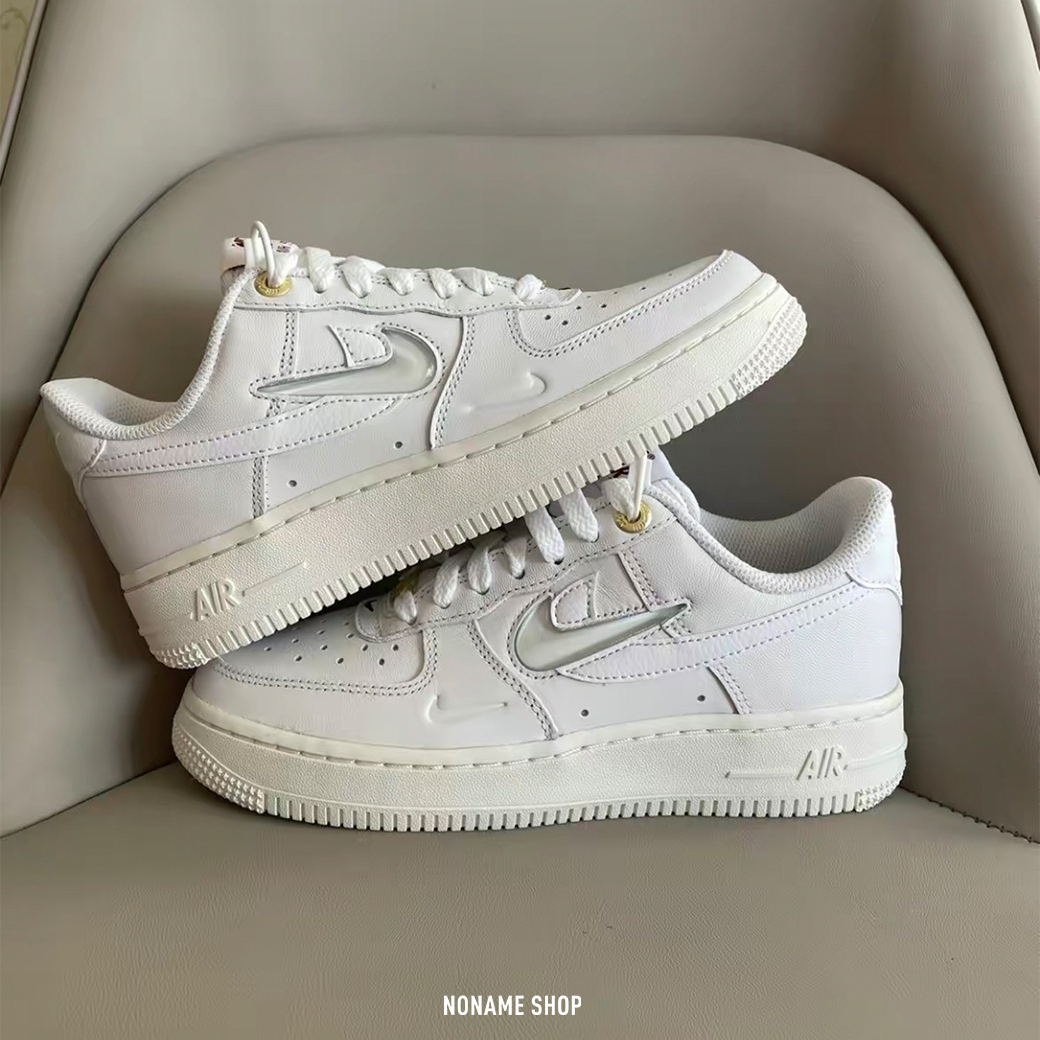 NIKE AIR FORCE 1 AF1 三勾 40週年 奶油底 白金鐵牌 (男款)