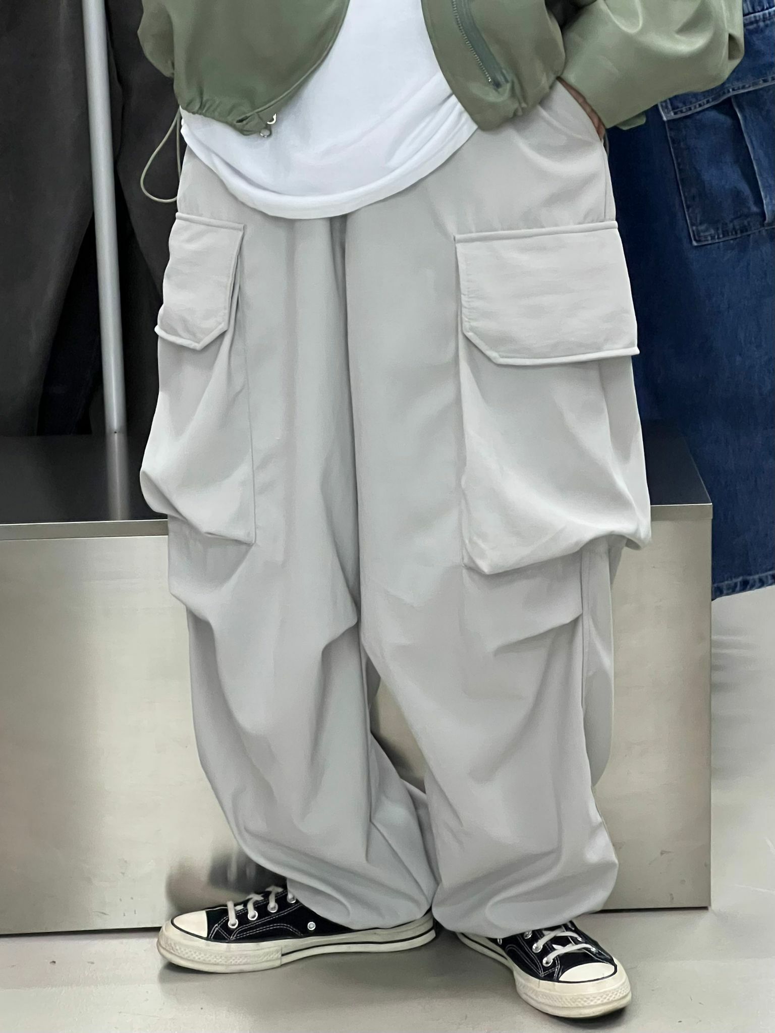 可束腳工裝褲 P2098