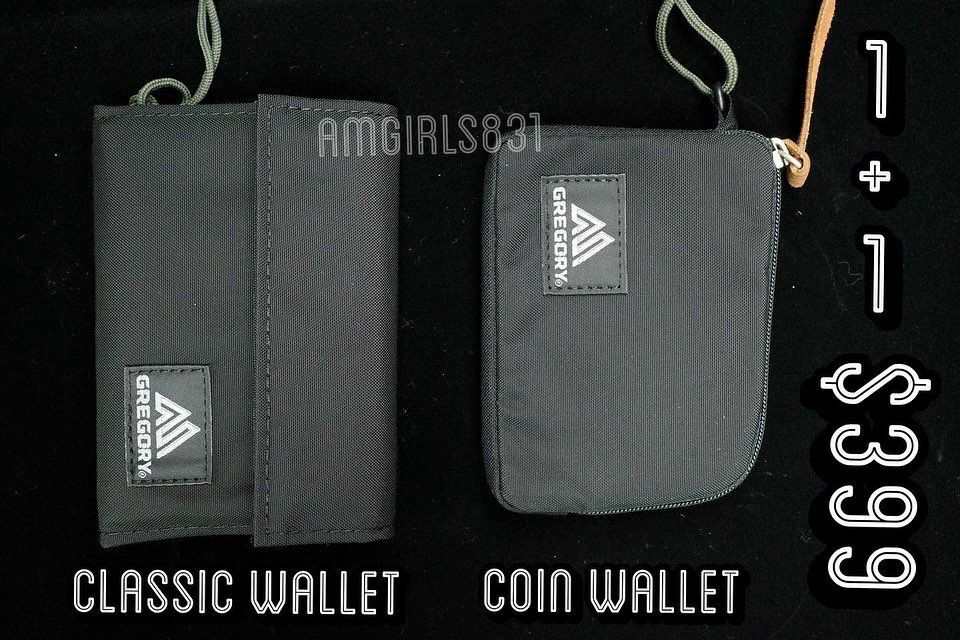 GREGORY CLASSIC WALLET black + GREGORY COIN WALLET black