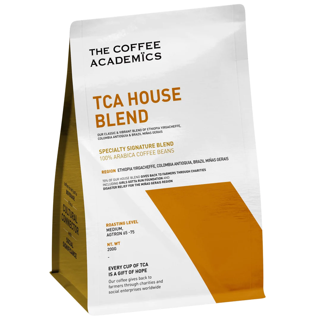 The Coffee Academics House Blend 100% Arabica Whole Coffee Beans 200g