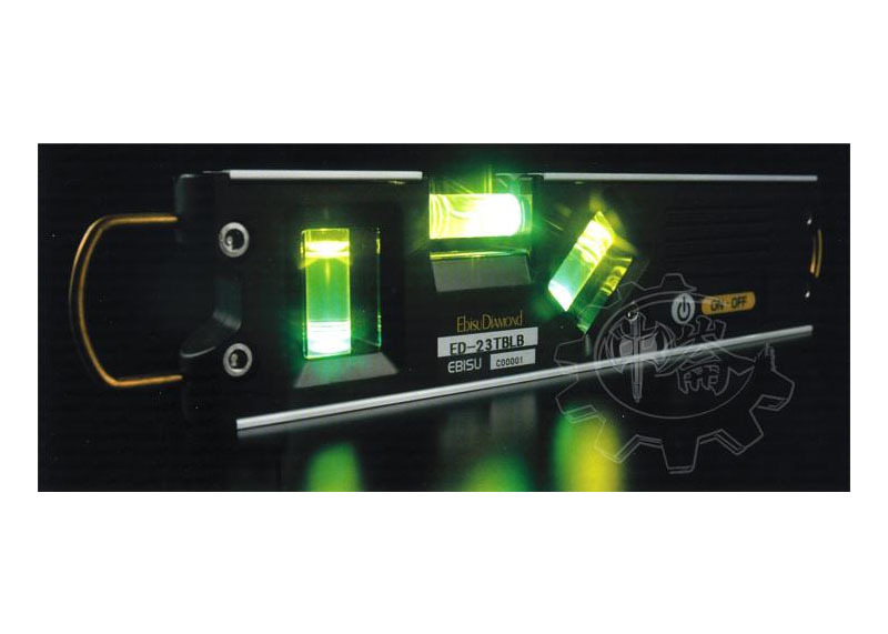 ＊中崙五金【附發票】(日本製) EBISU ED-23TBLB 雙吊掛強磁水平尺 (3泡+LED燈) 黑暗中工作更便利