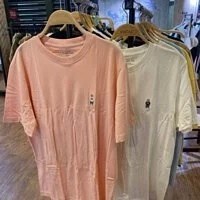 [S] WHO.A.U STEVE EMBROIDERY T-SHIRT,PINK, WHRABB602U-PINK (SWAU29)