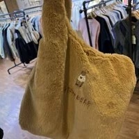 [S] WHO.A.U STEVE ECOFUR BAG,BEIGE, WHBGBBV31A00-BEIGE (SWAU36)