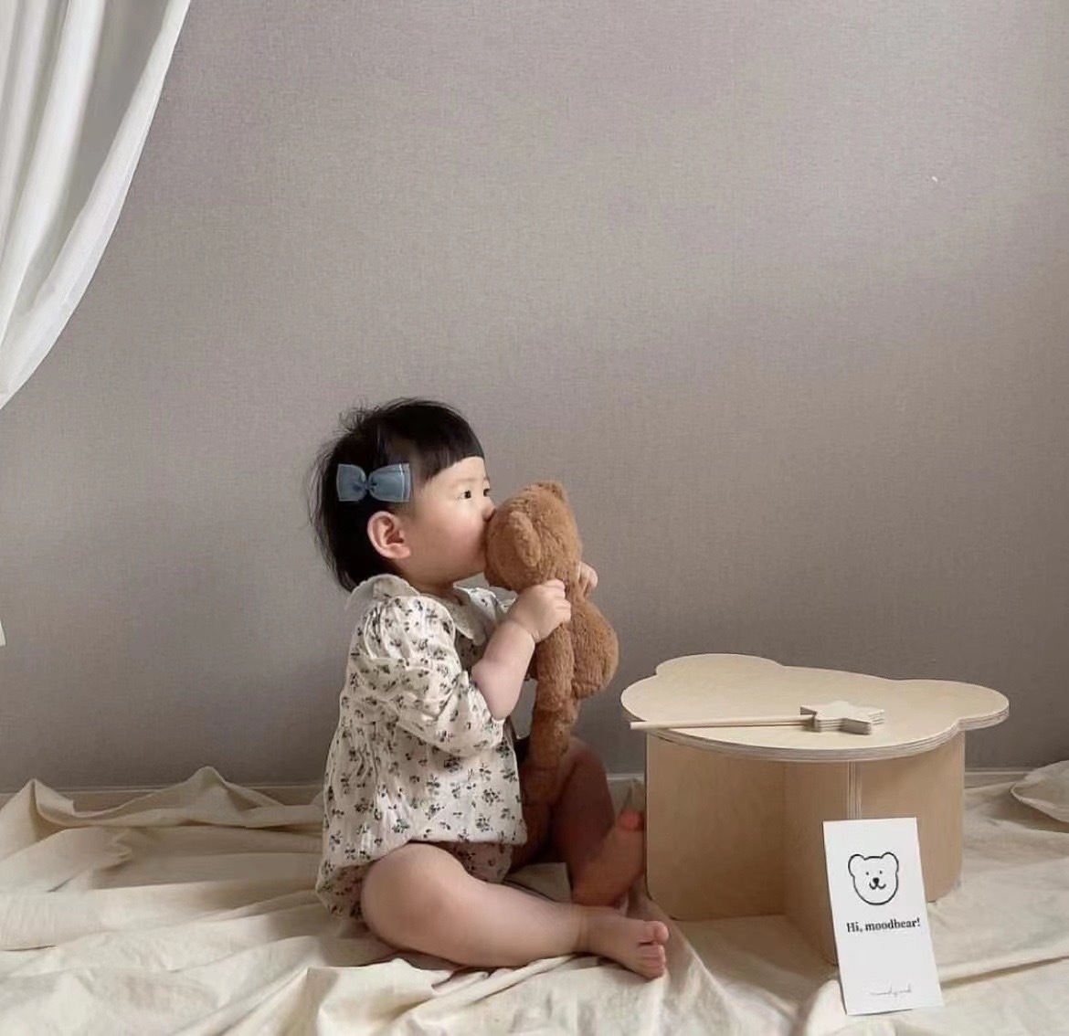 《1036》可愛造型木質小邊桌