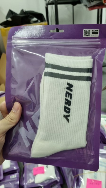 [S] NERDY NY 2 WAY SOCKS,BLACK, SN118 (SN118)