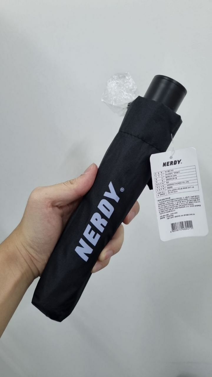 [S] NERDY MINI UMBRELLA,BLACK, SN126 (SN126)