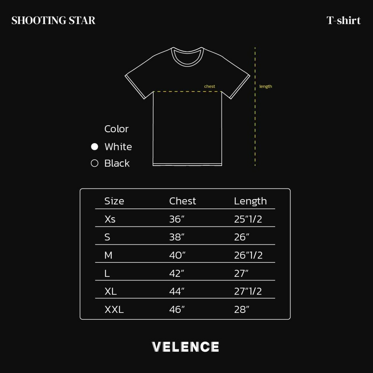 Velence Shooting Star T shirt